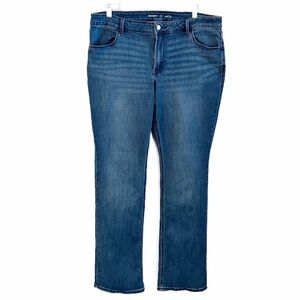 Old Navy Mid Rise Boot Cut Medium Wash Jeans Size 16 Long
